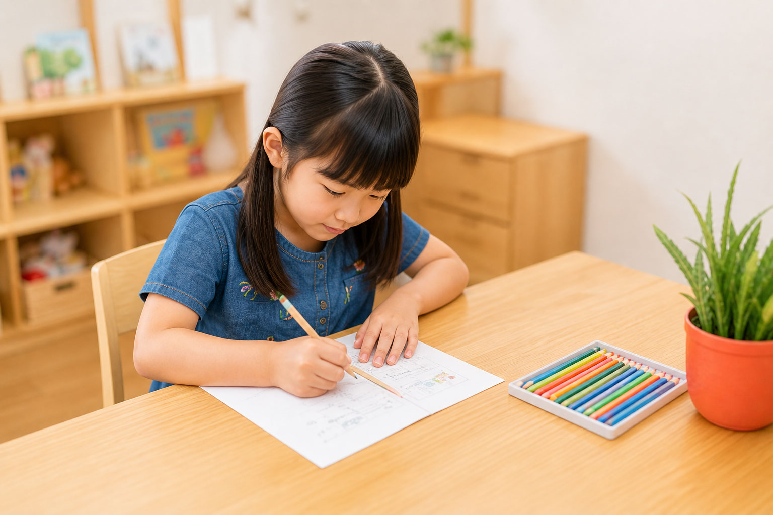 学習する子ども